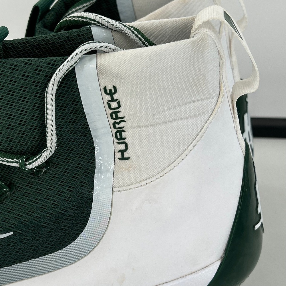 Nike Air Huarache 2KFilth Elite Mid Baseball Cleats Green White Men 12.5 - Picture 4 of 10